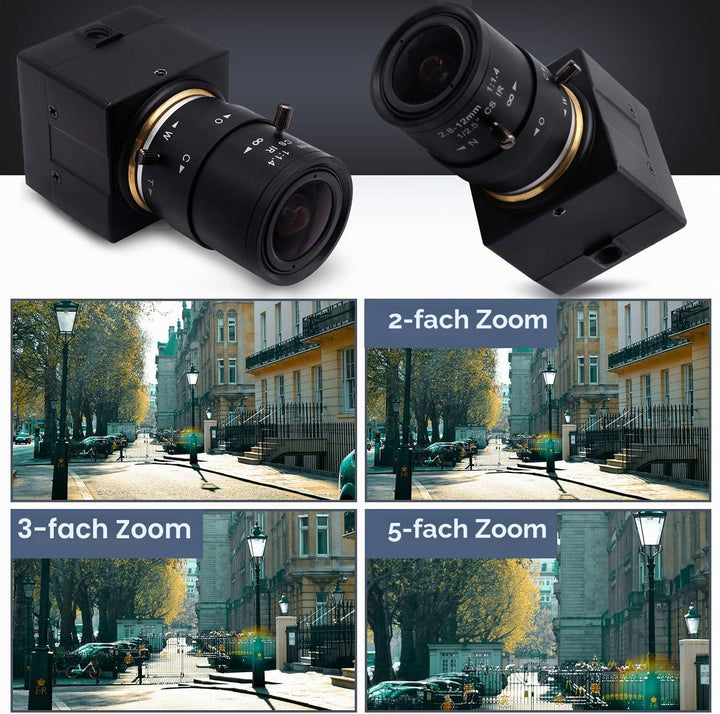 Svpro 2,0 Megapixel 2,8-12 mm Varioobjektiv USB Kamera 1080P Full HD 120fps / 60fps / 30fps USB Indu