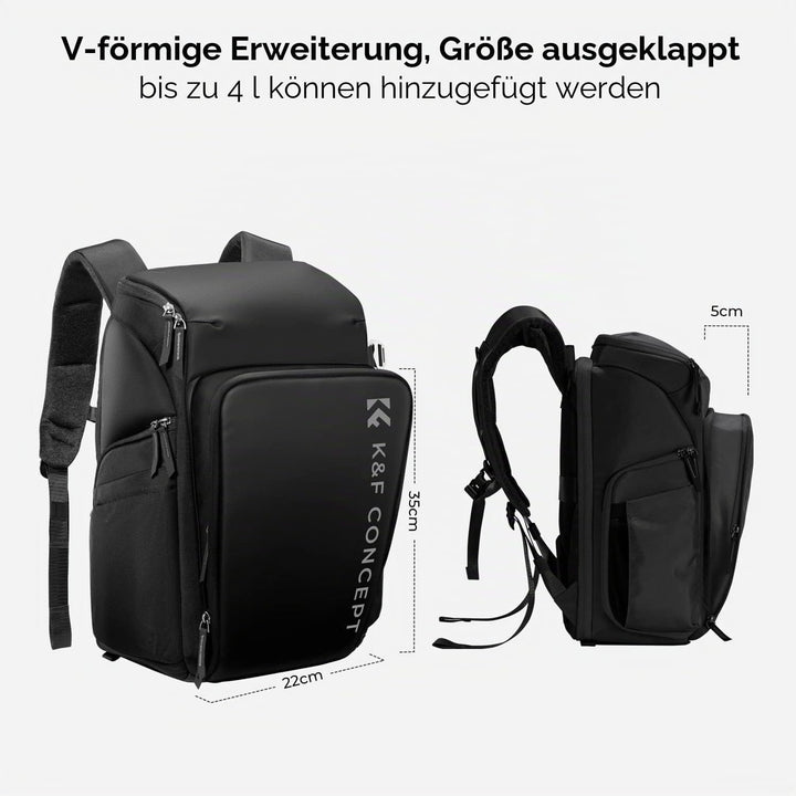 K&amp;F CONCEPT Kamerarucksack, Fotorucksack für Fotografen, Kamerarucksack mit 15.6 Zoll-Laptopfach, ko