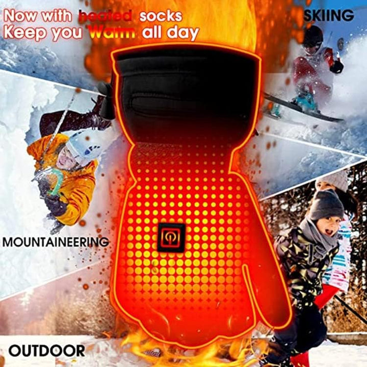 Z-YQL Touchscreen Beheizte Handschuhe Winterheizung Handwärmer für Damen Herren Skifahren Snowboarde