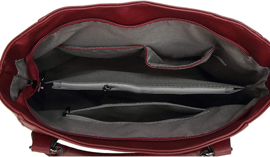 BUKESIYI Damen Tasche Handtasche Umhängetasche Schultertasche Frauen Kulturbeutel Weekender Klein PU