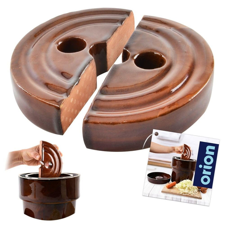 orion group Beschwerungsstein für Sauerkrauttöpfe Sauerkrautfässer | Fermentiergewicht 15 cm