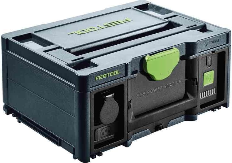Festool SYS-PowerStation SYS-PST 1500 Li HP (mit FI-Personenschutzadapter, Ladekabel)