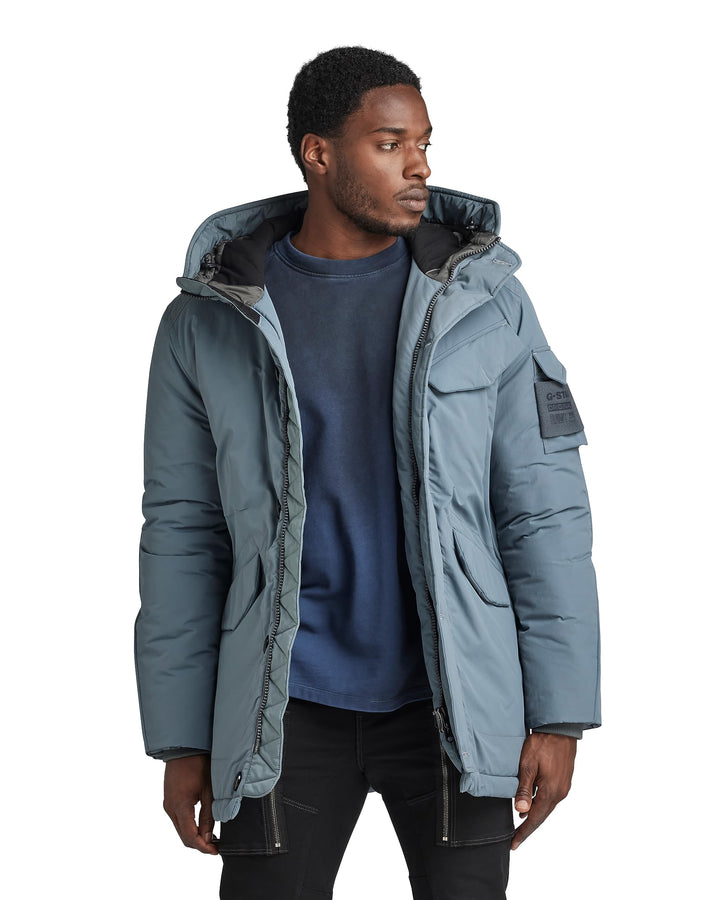 G-STAR RAW Herren Vodan Padded Hooded Parka Jackets L Grau (axis D22713-D419-5781), L Grau (axis D22