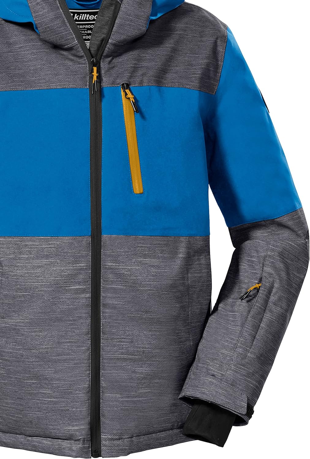 killtec Jungen Skijacke/Funktionsjacke mit Kapuze und Schneefang KSW 181 BYS SKI JCKT, anthrazit, 11