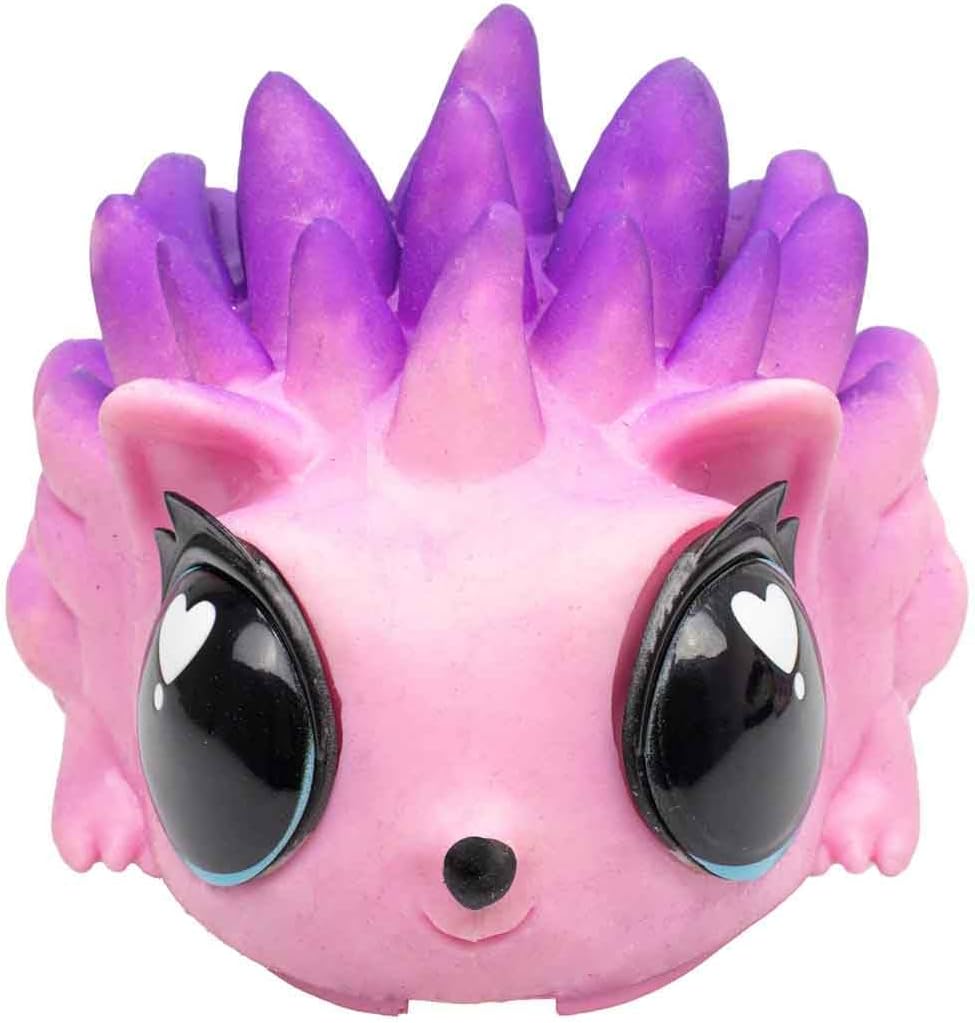 Jiggly Pets My Spike Pet Rosa, Spiky the Hedgehog, interaktiver Igel, weiches Gummi-Maskottchen zum