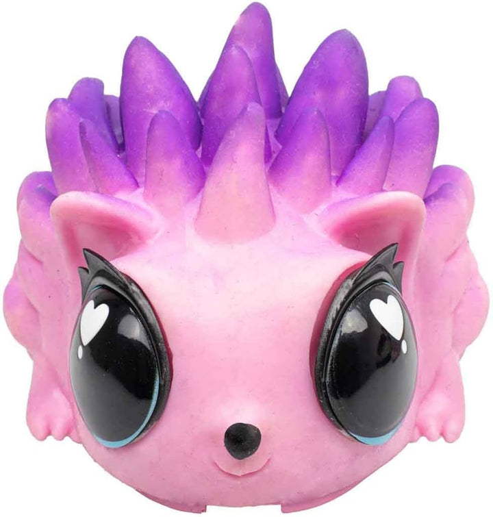Jiggly Pets My Spike Pet Rosa, Spiky the Hedgehog, interaktiver Igel, weiches Gummi-Maskottchen zum