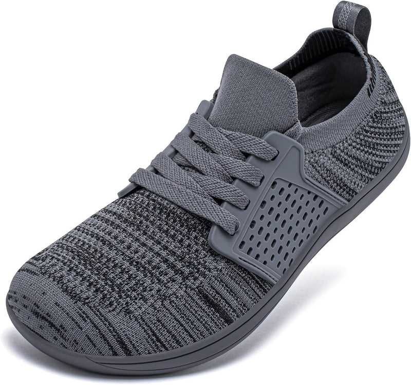 Unisex Knit Barefoot Shoes, Wide Toe Shoes, Minimalist Barefoot Trainers 37 EU Dunkelgrau, 37 EU Dun