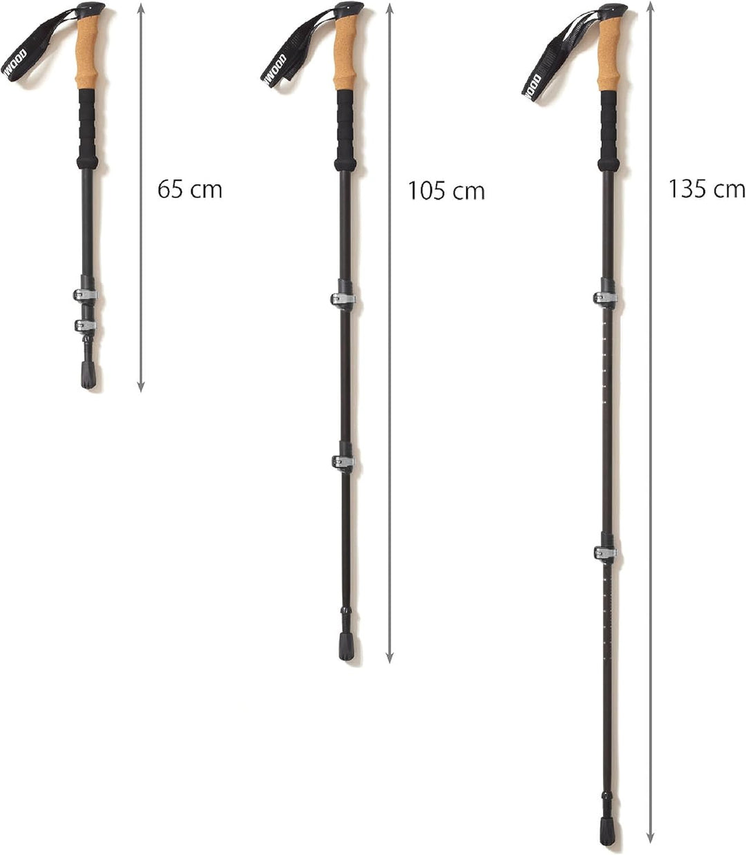 Steinwood Premium Carbon Wanderstöcke - Trekkingstöcke - extra leicht, verstellbar mit Teleskop und