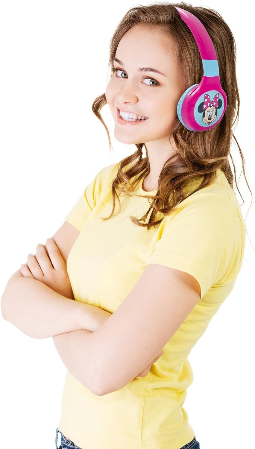 Lexibook - Disney Junior Minnie -2-in-1-Audio-Headset Bluetooth & Kabelgebunden mit Mikrofon und Ste