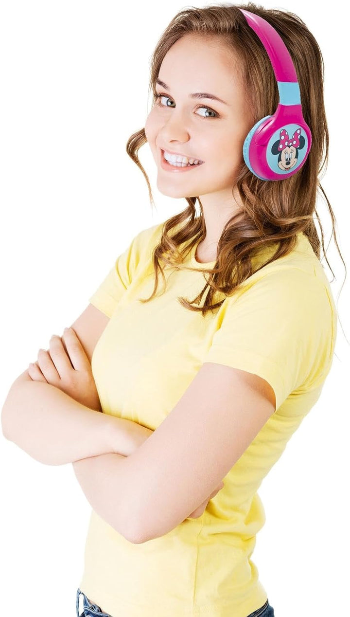 Lexibook - Disney Junior Minnie -2-in-1-Audio-Headset Bluetooth & Kabelgebunden mit Mikrofon und Ste