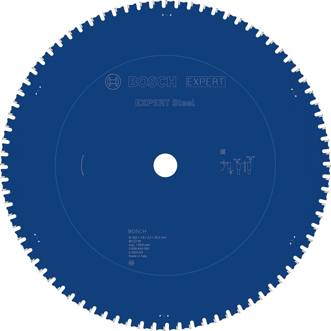 Bosch Accessories Bosch Professional 1x Kreissägeblatt Expert for Steel (für Stahl, Sägeblatt Ø 355