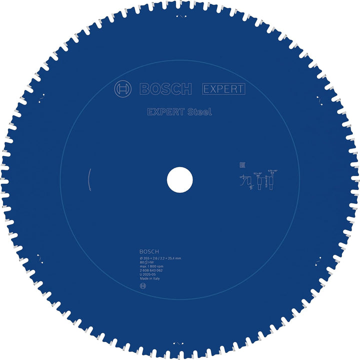 Bosch Accessories Bosch Professional 1x Kreissägeblatt Expert for Steel (für Stahl, Sägeblatt Ø 355