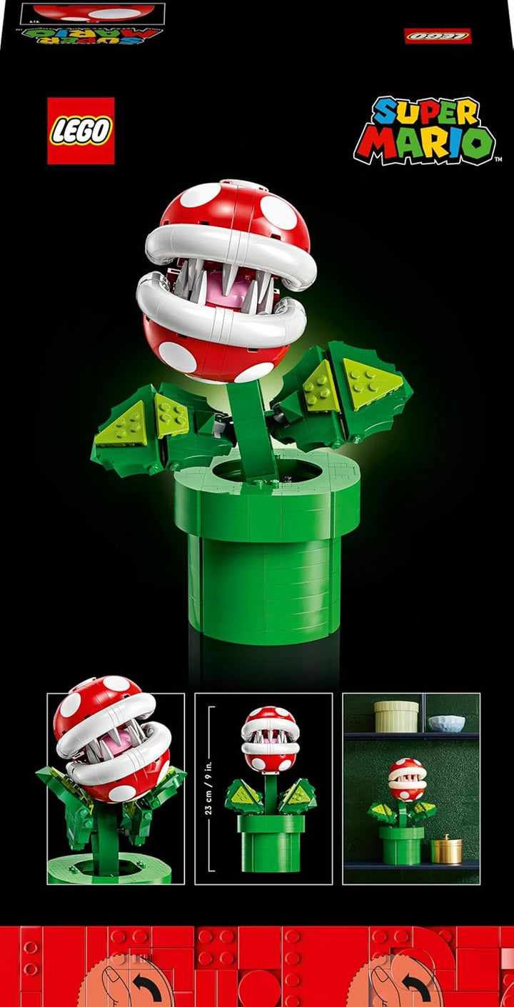 LEGO Super Mario 71426 Piranha-Pflanze, bewegliche Figur mit Röhre und 2 Teilen, Modell für Erwachse