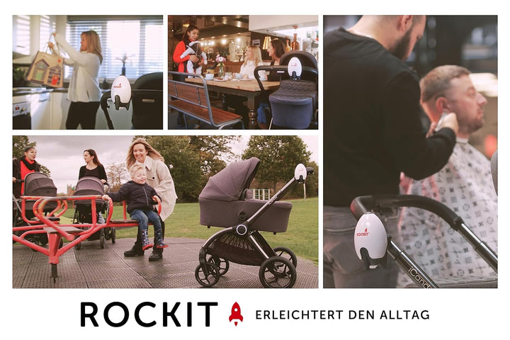 ROCKIT Kinderwagenschaukler -Das Original- Baby Rocker Rakete (wiederaufladbar) stufenlos verstellba