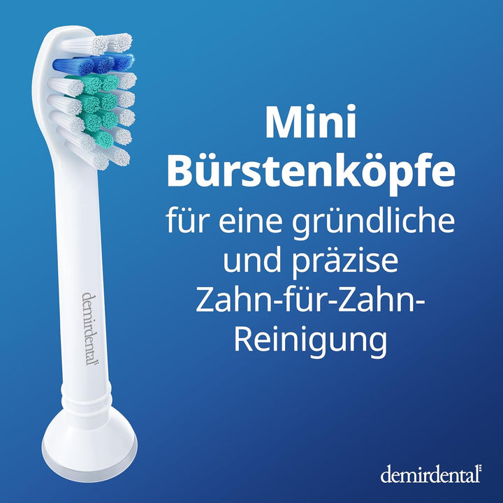 8er demirdental Ersatzbürsten passend für Philips Sonicare, Mini Hart Aufsätze & Aufsteckbürsten, Ha