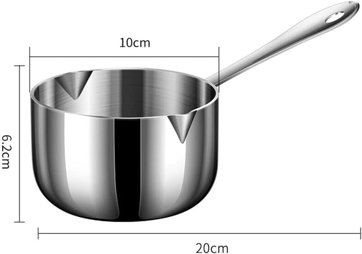 Edelstahl-Milchtopf, Topf, Sosse, kleine Saucenpfanne, antihaftbeschichtet, 260 ml, 260 Ml