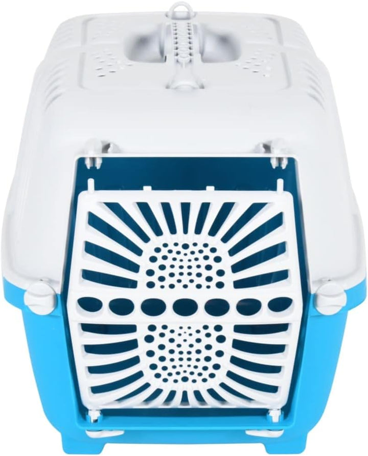 vidaXL Transportbox für Haustiere, Haustierbox mit Lüftungsschlitze, Hundebox mit doppelter Verriege