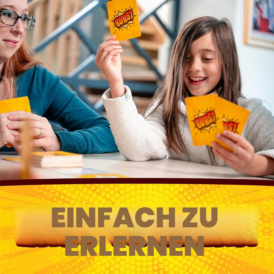 Lost Boy Entertainment Burst - Kartenspiele - Familienfeier - Spieleabend - für Kinder ab 10 Jahren