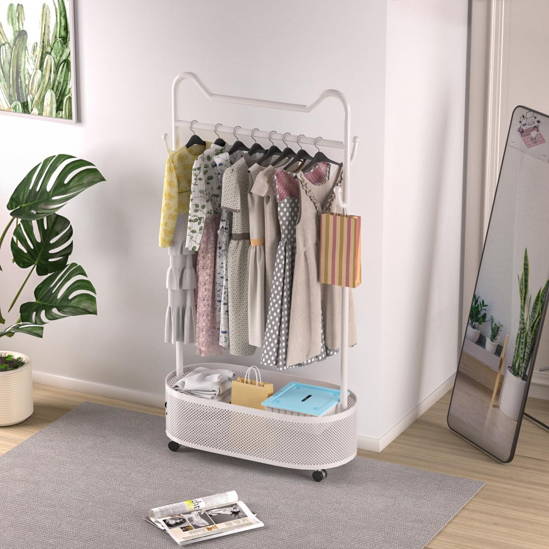 Metall-Kleiderständer Kleiderständer Home Clothing Rack mit Lagerung Regal für hängende Kleidung Män