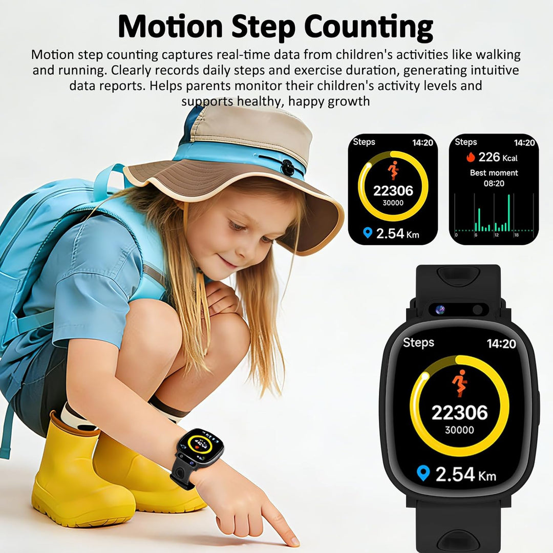 Smartwatch Kinder für Mädchen Jungen Geschenk mit 1,9" Gesicht 18 Spiel, Smart Watch Geburtstag Gesc