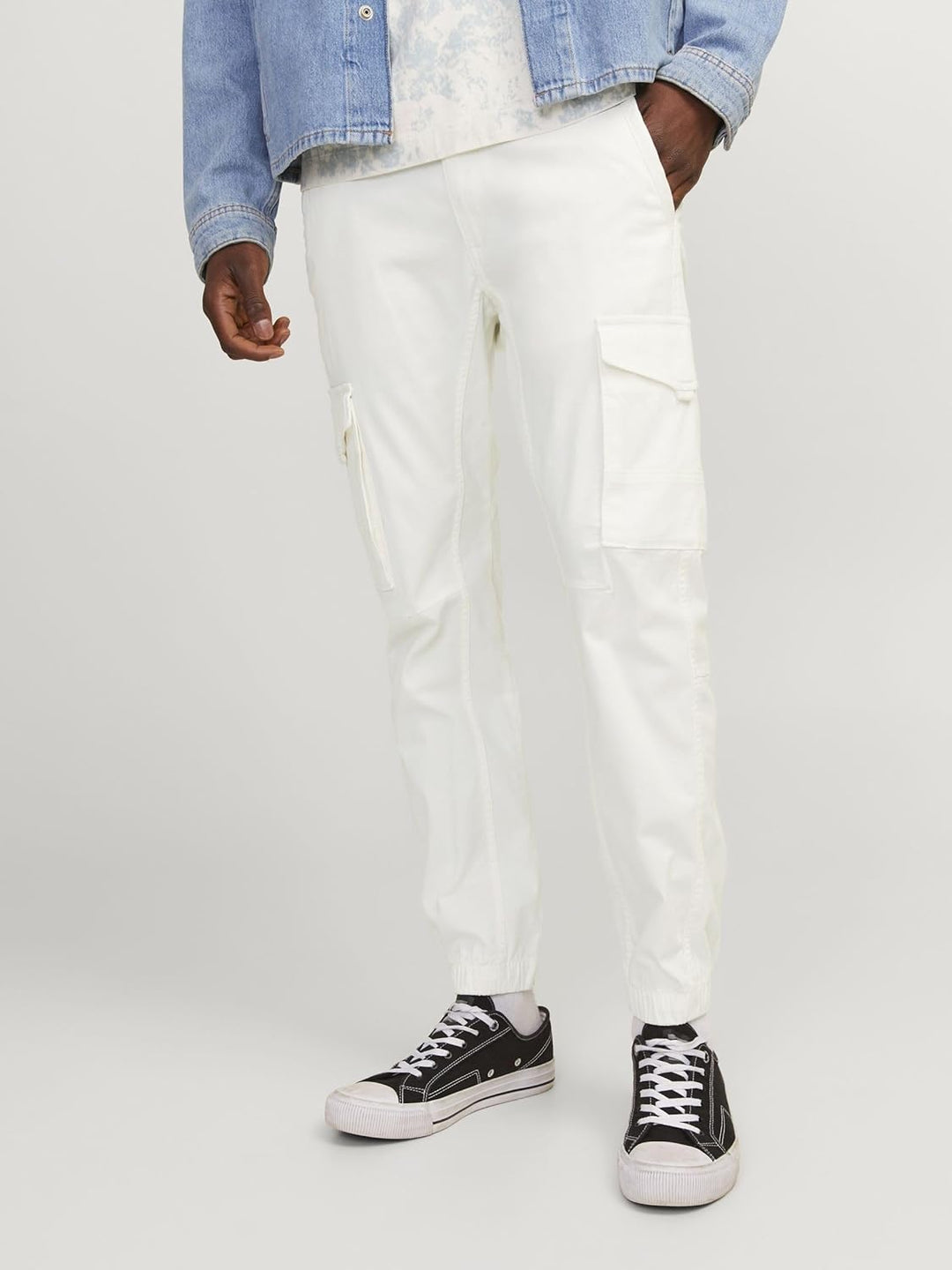 JACK & JONES Herren Jpstpaul Jjflake Cargo Noos Cargohose 27W / 32L Cloud Dancer, 27W / 32L Cloud Da