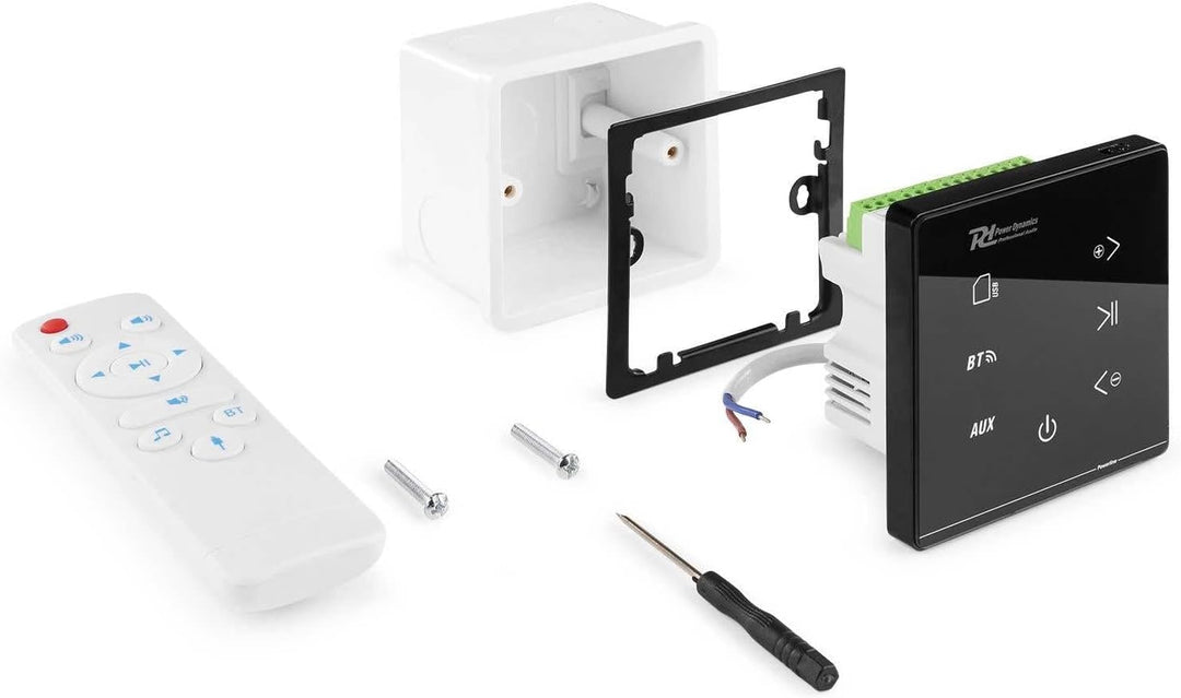 Power Dynamics Powerline A100B - Audio Verstärker Wandmontage, Audio Steuerung für Zuhause, Stereove