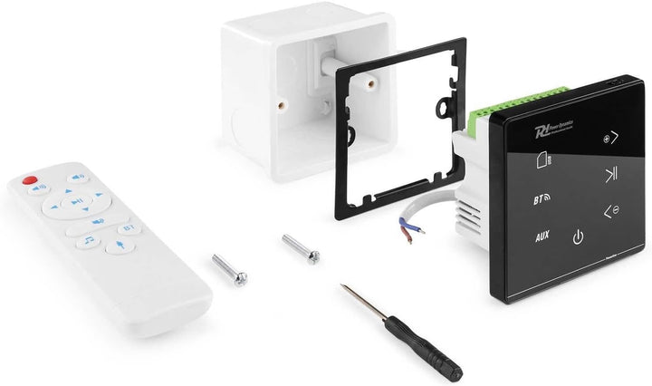 Power Dynamics Powerline A100B - Audio Verstärker Wandmontage, Audio Steuerung für Zuhause, Stereove