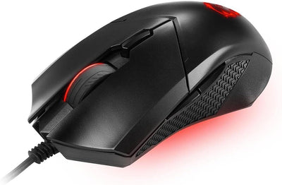 MSI Clutch GM08 Optische Gaming-Maus, 4200 DPI, kabelgebunden, mit roter LED