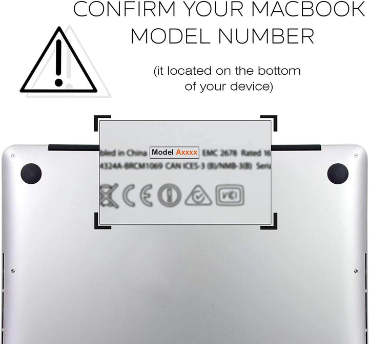 MOKASE Hülle Kompatibel mit MacBook Air 13 Zoll 2021 2020 A2337 M1 A2179 A1932 Touch ID, Plastik Har