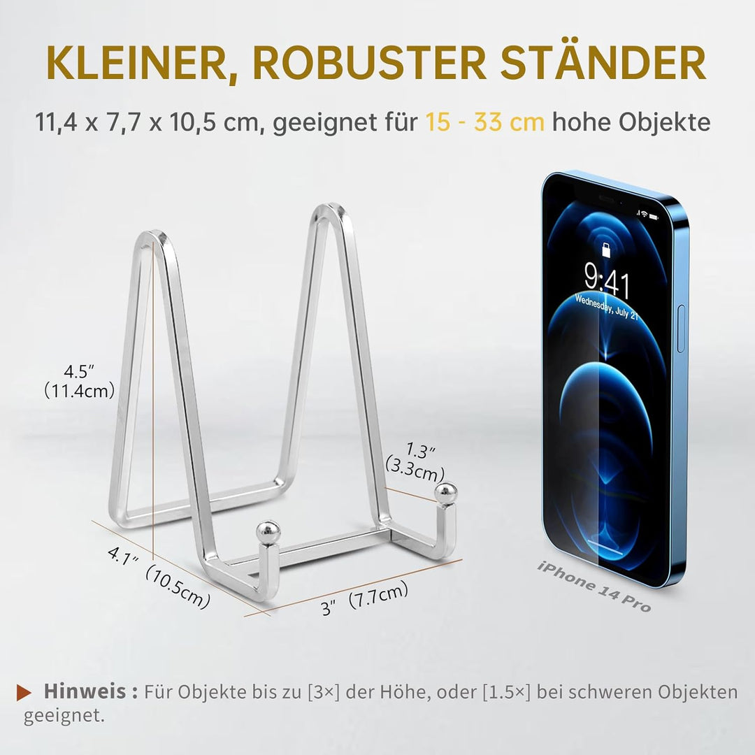 Staffelei Aufsteller Teller Ständer Metall - 4 Stück Tellerständer - Deko Tellerhalter - Dekoteller