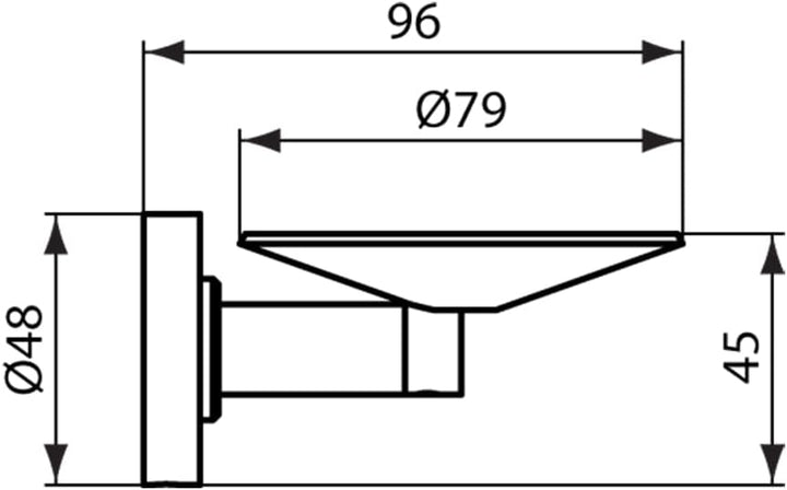 Ideal Standard A9129AA IOM Seifenschale, Chrom Metall Chrom, Metall Chrom