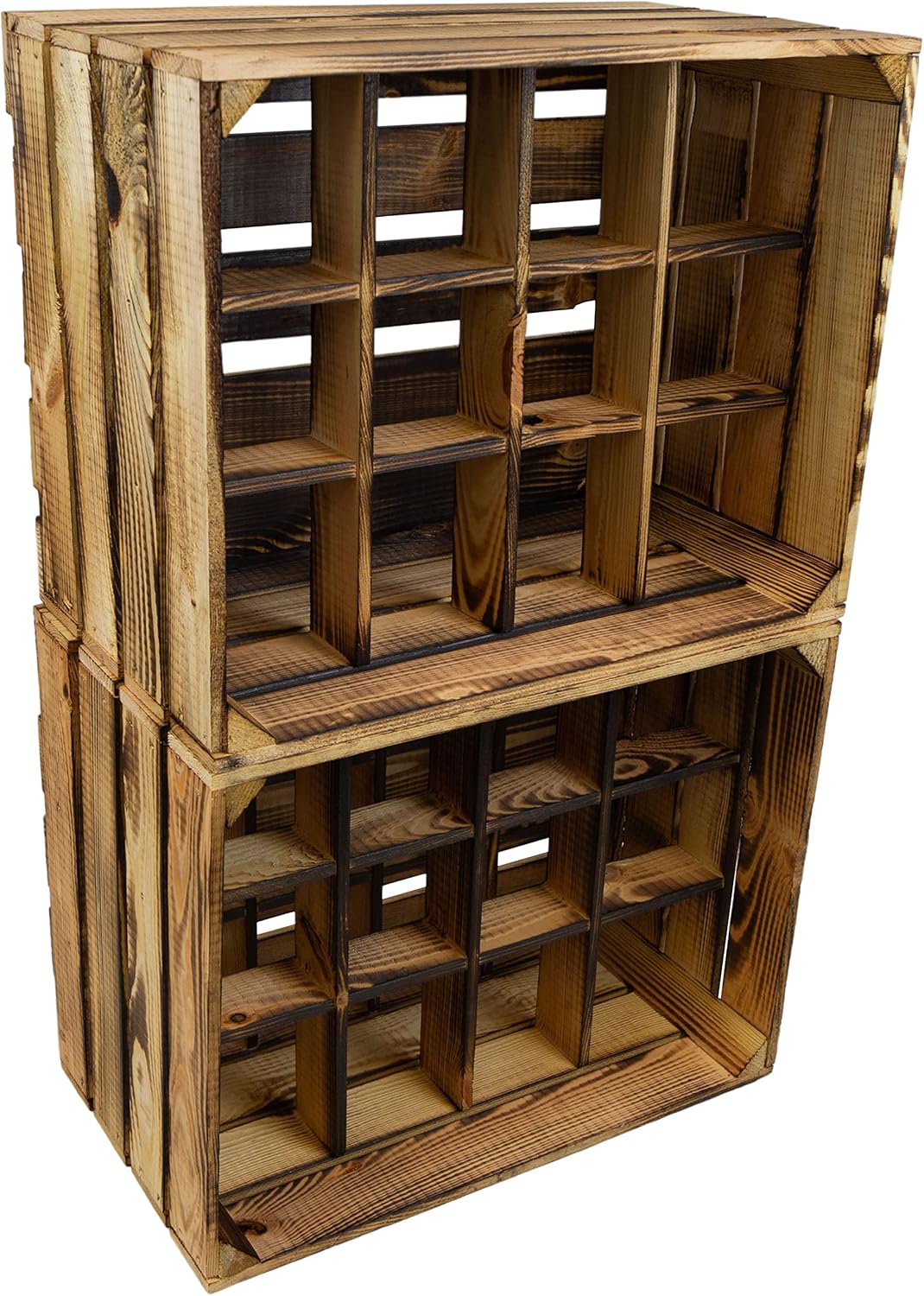 Kistenkolli Altes Land Weinregal Mix Regalkiste Flaschenablage Weinregal Apfelkiste/Weinkiste Weinsc
