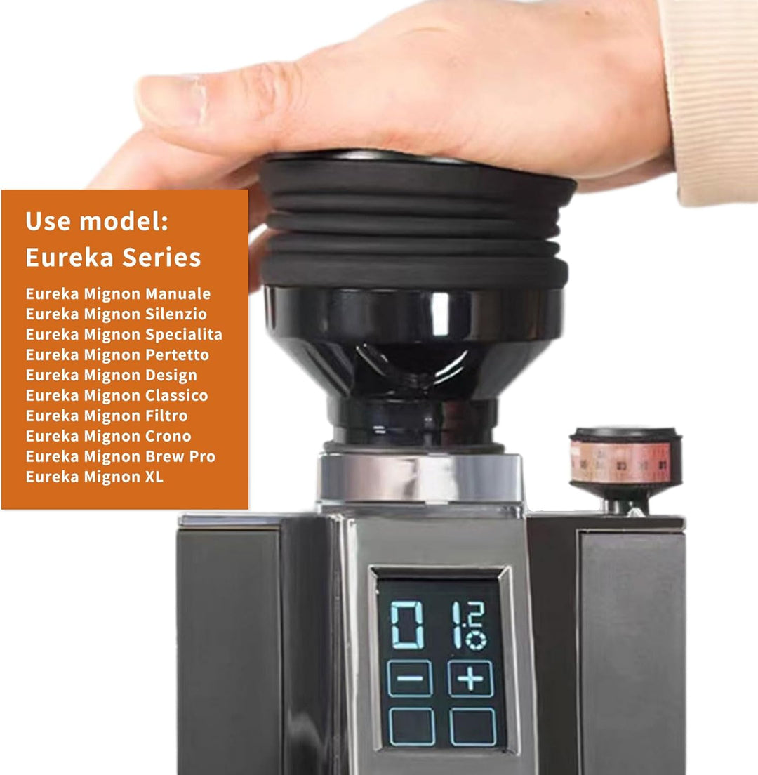 Gugxiom Kaffeemühle Blowing Bean Bin, Aluminiumlegierung Silikon hohe Genauigkeit Wiederverwendbare