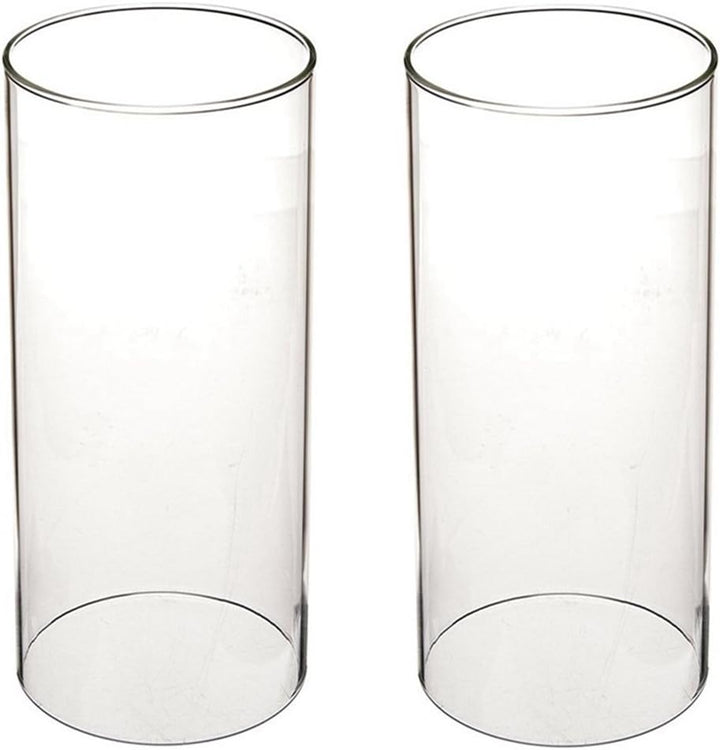 Tensquare Glaszylinder ohne Boden für Kerzen | Hurrikan Kerzenhalter Glas | Offenes Glasrohr Gross |