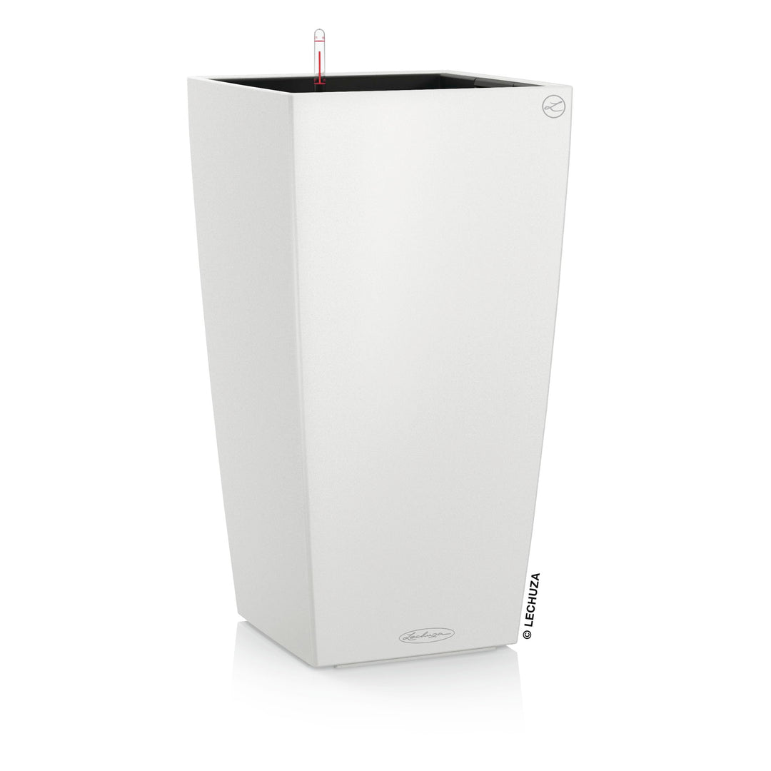 LECHUZA CUBICO Color 40 weiss 13150 Weiss 39.5x39.5x75.5 cm, Weiss 39.5x39.5x75.5 cm