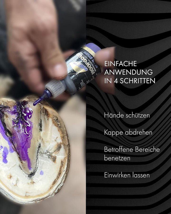 BlueStuff Hufpflegemittel 50 ml - Strahlfäule Pferd Mittel - schnelle Hilfe