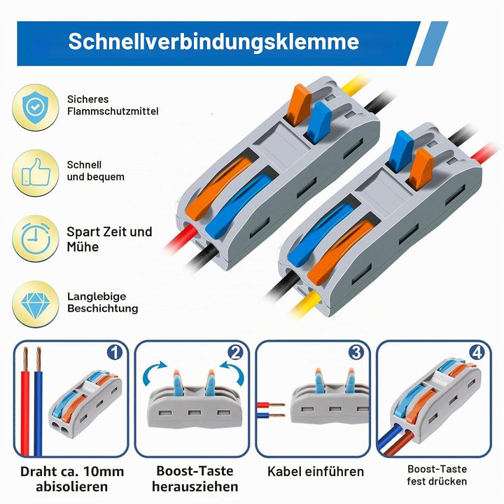 DC DC Wandler 12V auf 48V Spannungswandler 3.5A 168W mit Schnellverbinder Kabelverbinder, DC Step Up