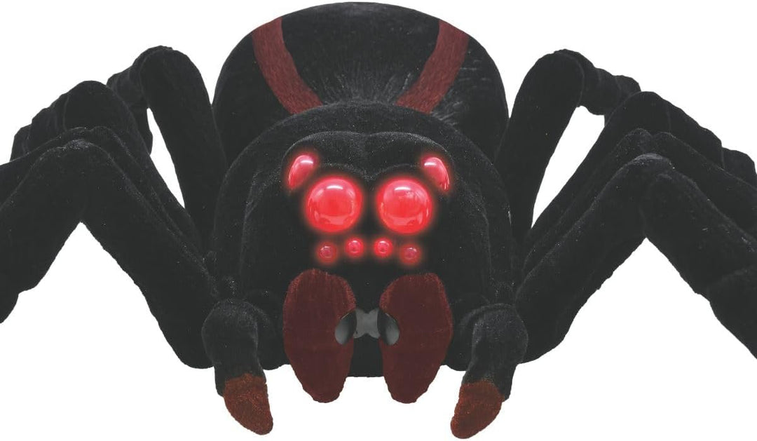 Lexibook, Ferngesteuerte realistische Tarantel/Spinne, 8 haarige Beine, 2 Mandibeln, Lichteffekte in