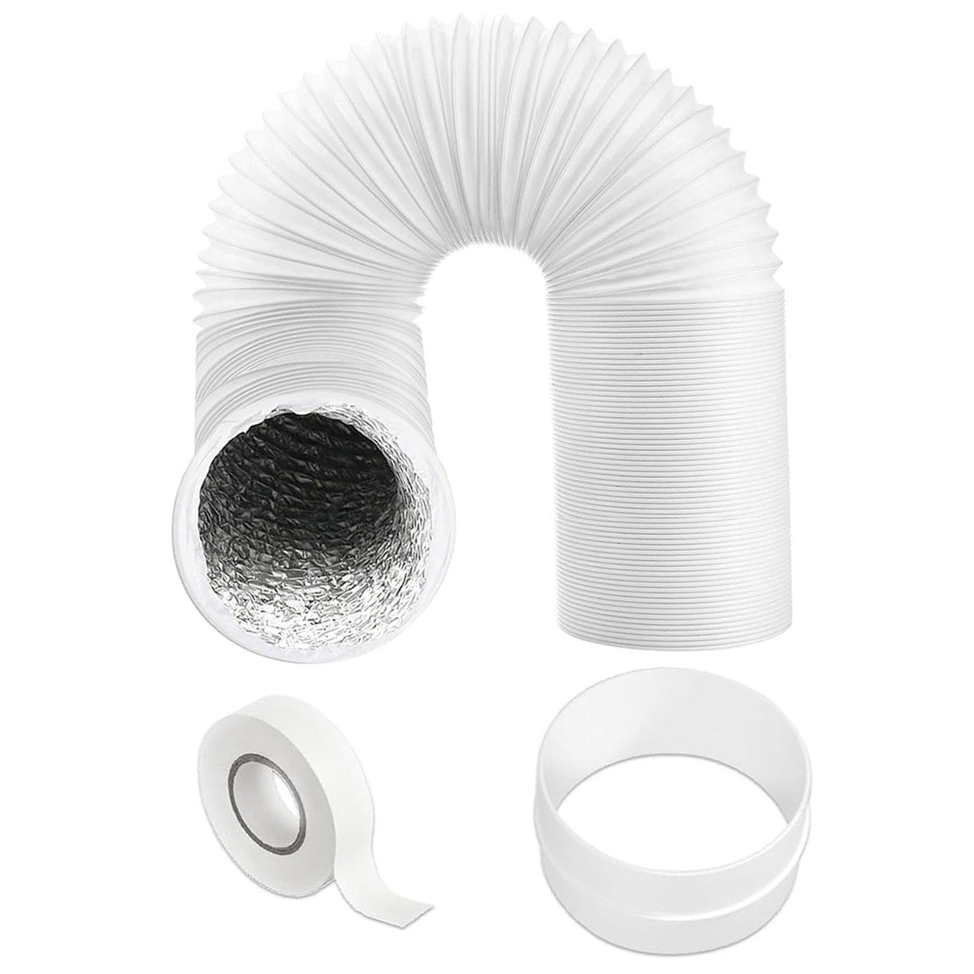 SPARES2GO PVC Erweiterungssatz Rohr für flexiblen Schlauch für Delonghi Klimaanlage (6m, 5 Zoll)