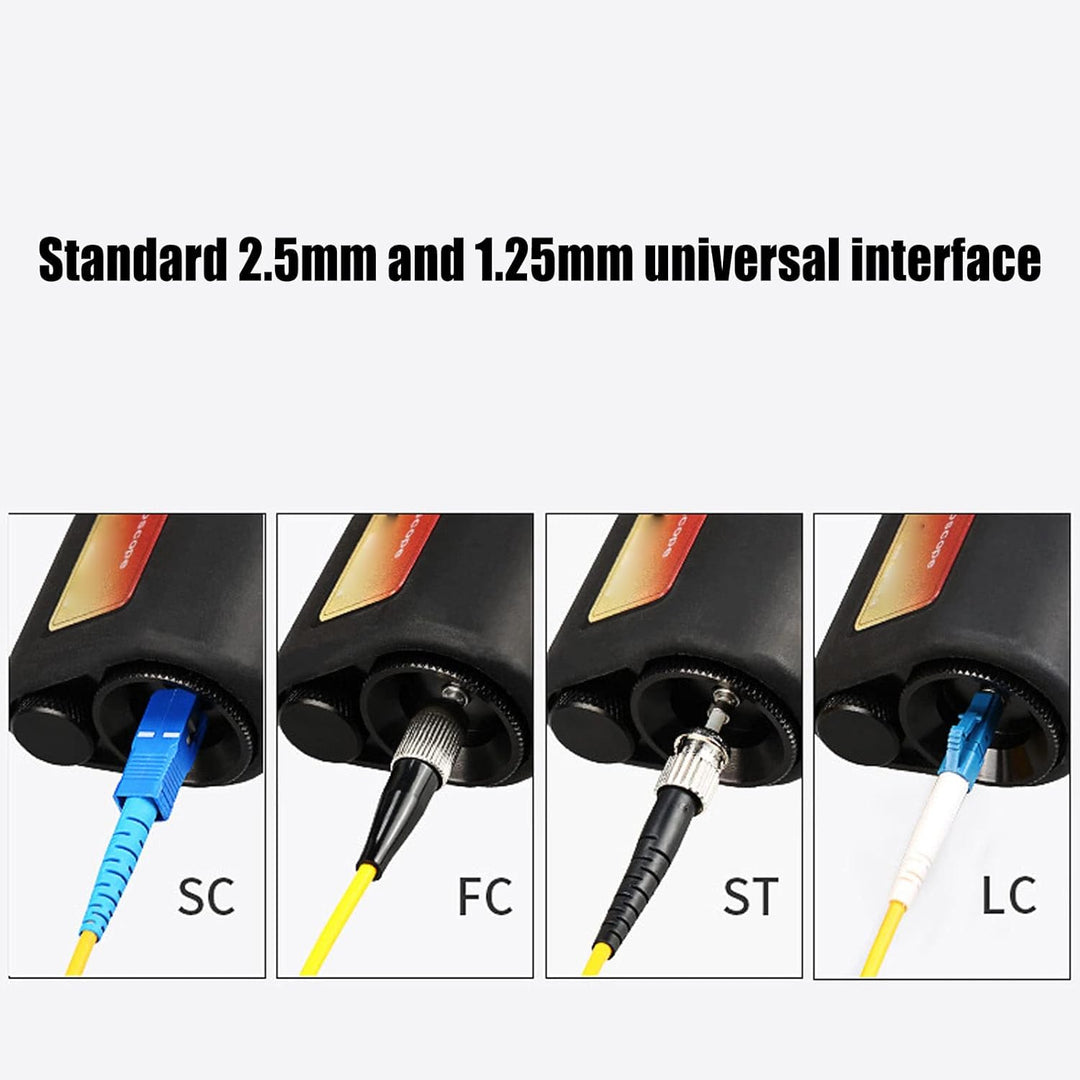 400x Handheld Fiber Optic Mikroskop 2,5 Mm und 1,25 Mm Schnittstellen Präzise, langlebige Optikfas