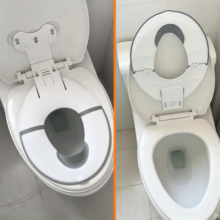 Toilettensitz Kinder Faltbar - WC Sitz mit Saugnapf &amp; Spritzschutz | Tragbarer Kinder Toilettensitz,