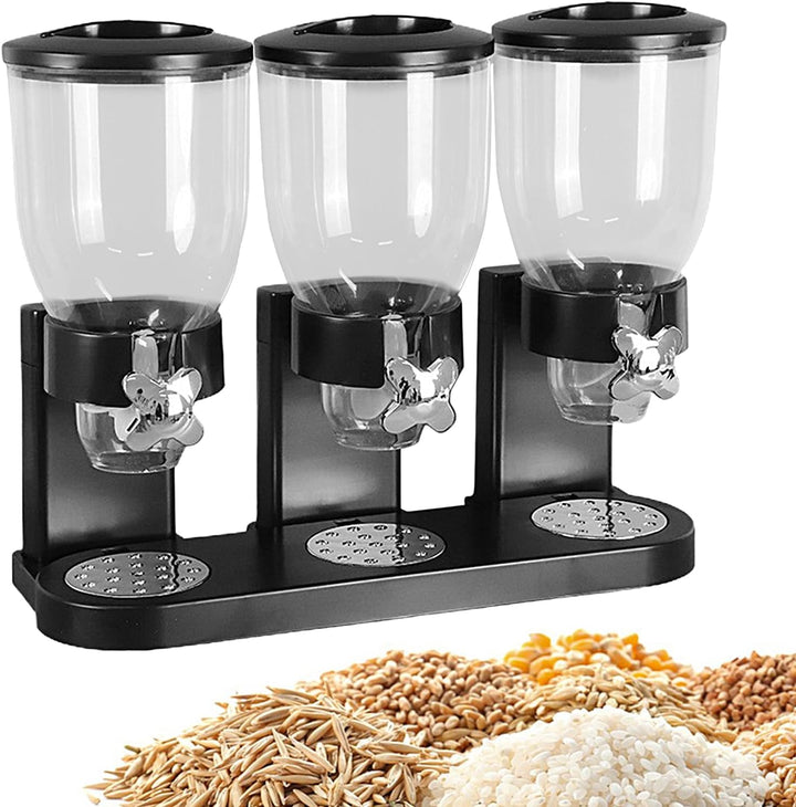 Generisch 2 L Müslispender Dreifach Cerealienspender Cornflakes Spender Müsli Dispenser, Getreidespe