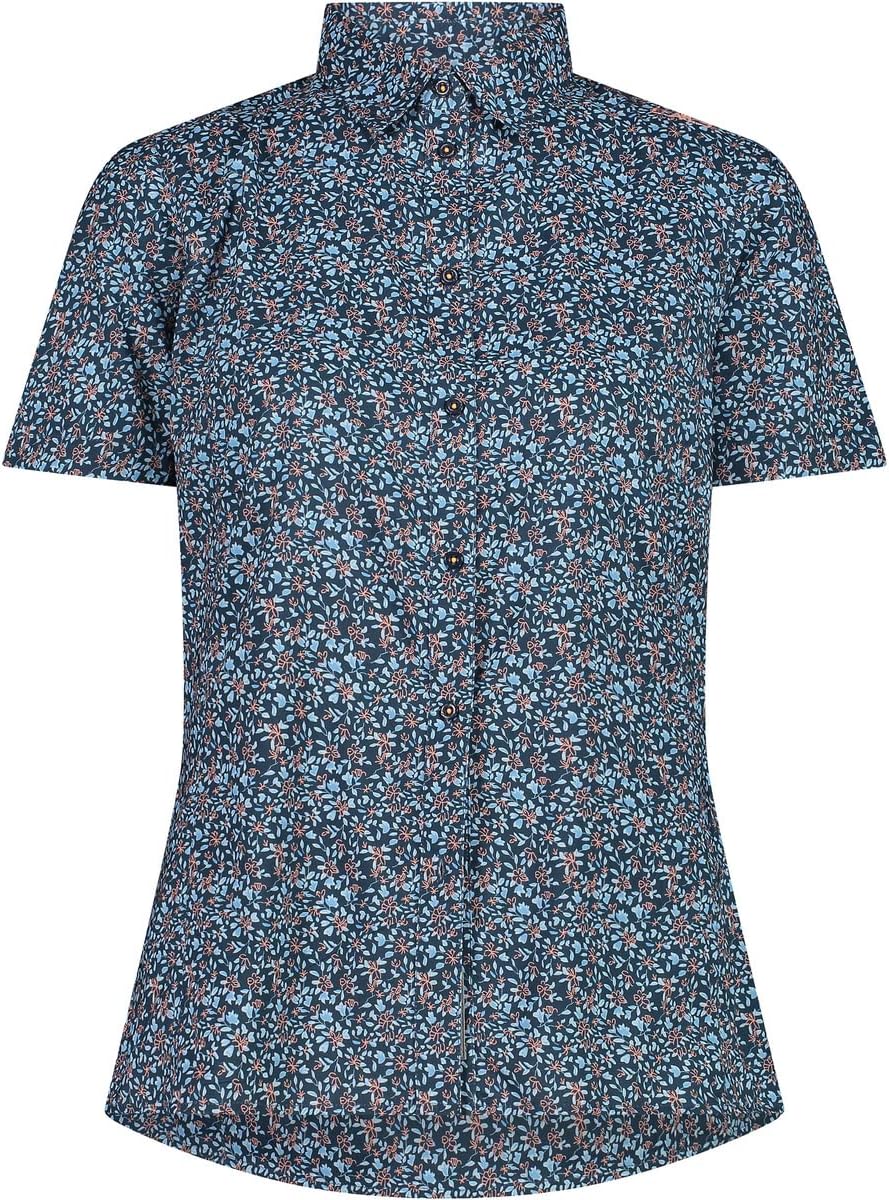 CMP Damen Bluse Outdoorbluse Hemd 40 07yn Blue-c.blue-sunrise, 40 07yn Blue-c.blue-sunrise