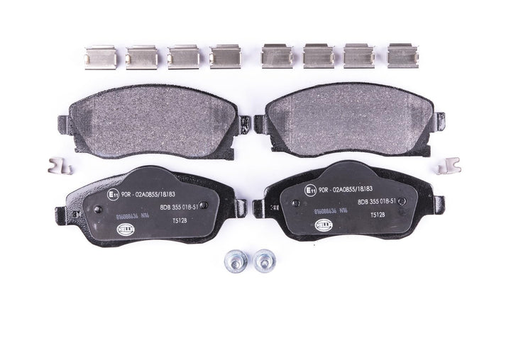 HELLA PAGID 8DB 355 018-511 Bremsbelagsatz - T5128 - Dicke/Stärke: 17mm - Bremssystem: Lucas - mit a