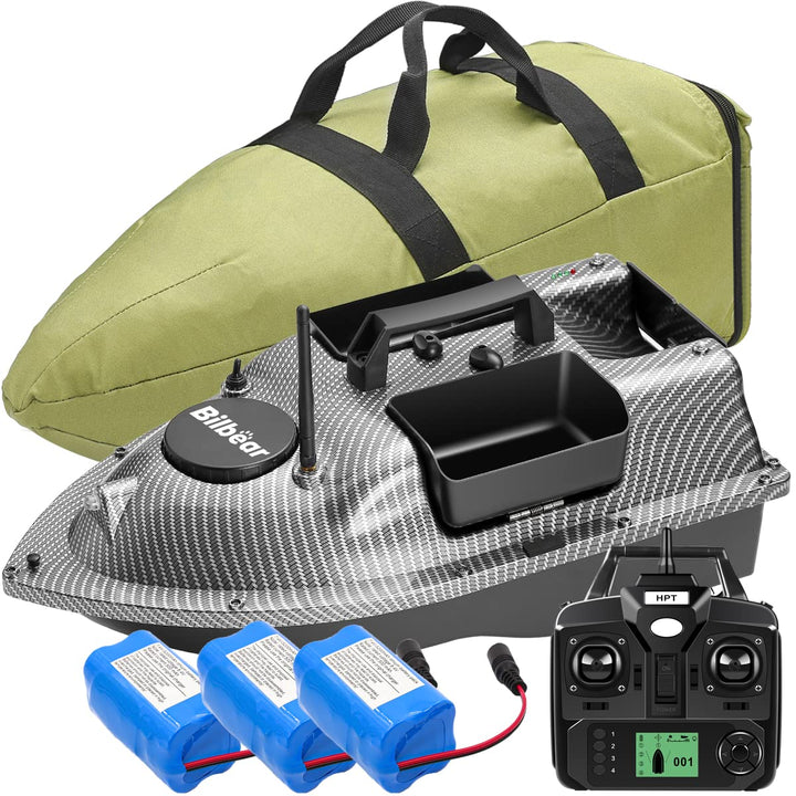 Bilbear GPS Köderboot Futterboot mit Echolot und GPS Köderlieferboot Karpfenfischen Angelköderboot,F