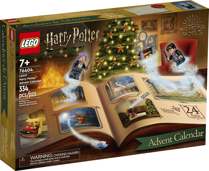 LEGO 76404 Harry Potter Adventskalender 2022 mit Brettspiel, 7 Minifiguren, Film-Szenen und Spielzeu