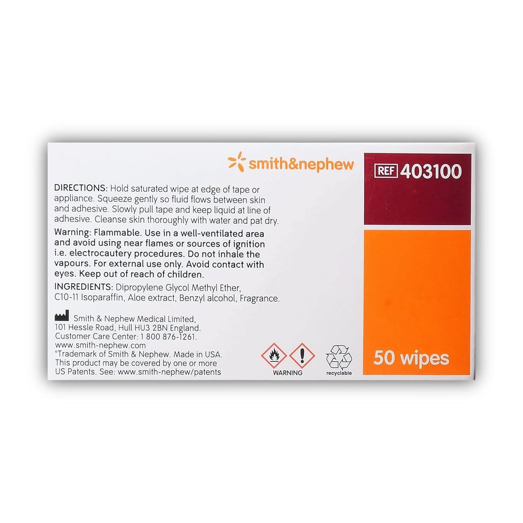 Smith & Nephew REMOVE Universelle Kleberentfernungstücher 6 x 6 cm, 50 Stück