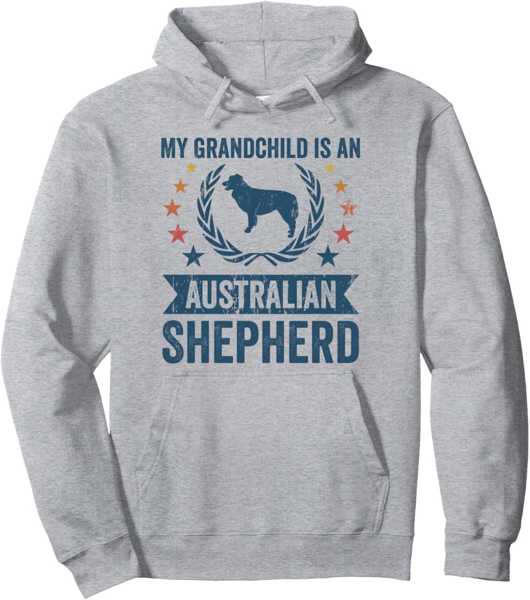 Mein Enkelkind ist ein Hund - Grandpa Australian Shepherd Pullover Hoodie