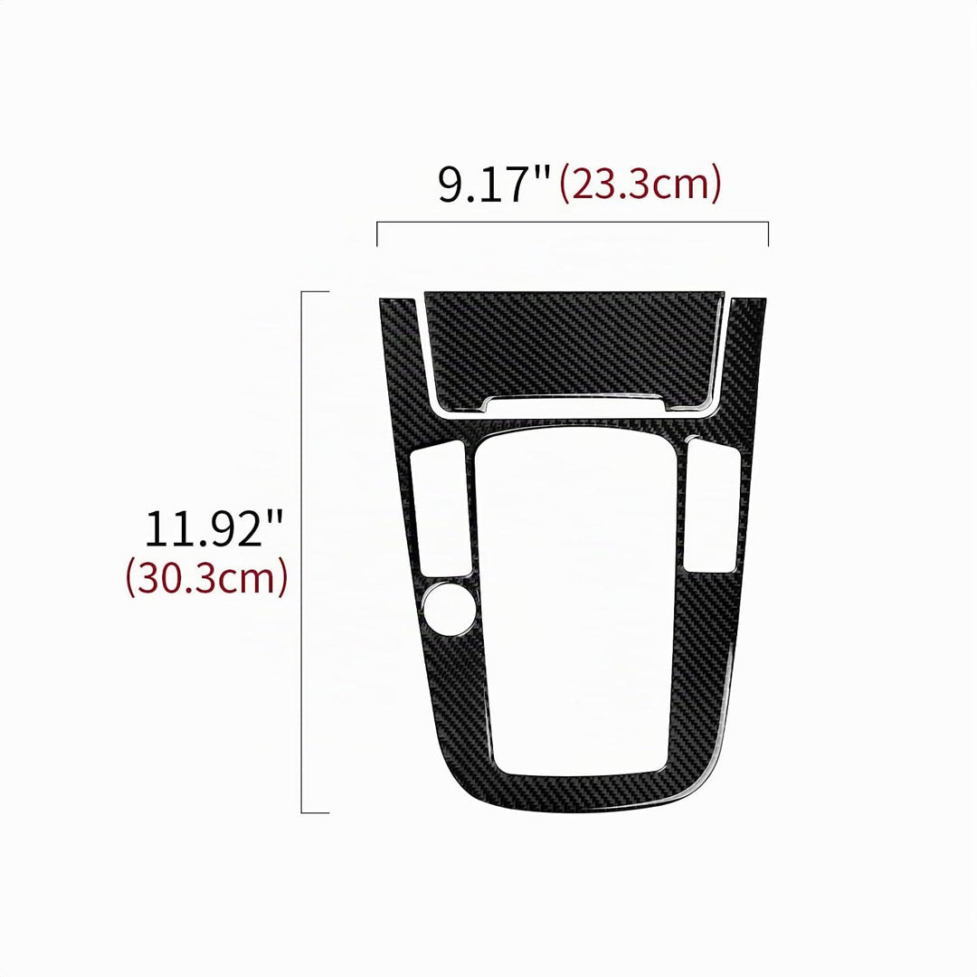 OYDDL Auto Kohlefaser Schaltknauf Schalthebel Cover Trim Kompatibel mit Audi A4 B8 A5 S4 S5 Q5 RS4 R