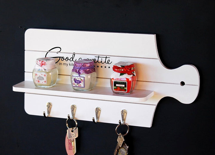 D&M Schlüsselboard mit Ablage 21254 Schlüsselkasten Memoboard 40cm Schlüsselleiste